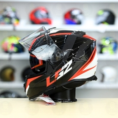 Mũ Fullface LS2 FF800 KPA 2 Kính Đen Đỏ Trắng Bóng Nerve FREESHIP + Tặng Pinlock
