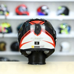 Mũ Fullface LS2 FF800 KPA 2 Kính Đen Đỏ Trắng Bóng Nerve FREESHIP + Tặng Pinlock