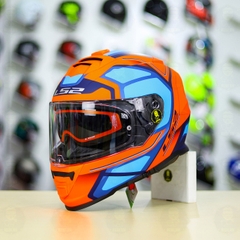 Mũ Fullface LS2 FF800 KPA 2 Kính Xanh Cam Nhám FREESHIP + Tặng Pinlock