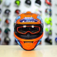 Mũ Fullface LS2 FF800 KPA 2 Kính Xanh Cam Nhám FREESHIP + Tặng Pinlock