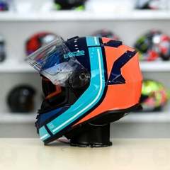 Mũ Fullface LS2 FF800 KPA 2 Kính Tím Xanh Cam Bóng FREESHIP + Tặng Pinlock