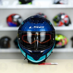 Mũ Fullface LS2 FF800 KPA 2 Kính Tím Xanh Cam Bóng FREESHIP + Tặng Pinlock