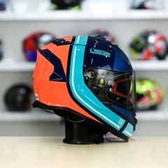 Mũ Fullface LS2 FF800 KPA 2 Kính Tím Xanh Cam Bóng FREESHIP + Tặng Pinlock