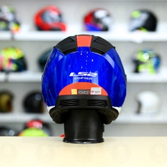 Mũ 3/4 LS2 OF600 COPTER Xanh Dương Đỏ Bóng Urbane FREESHIP