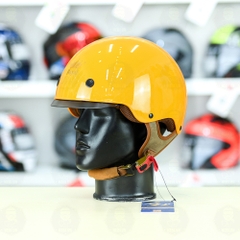 Mũ 1/2 kính âm Royal M239 Vàng Bóng FREESHIP