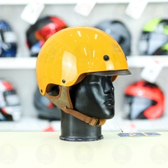 Mũ 1/2 kính âm Royal M239 Vàng Bóng FREESHIP