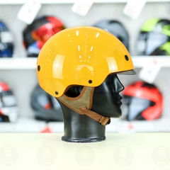 Mũ 1/2 kính âm Royal M239 Vàng Bóng FREESHIP