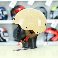 Mũ 1/2 kính âm Royal M239 Sữa Bóng FREESHIP