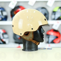 Mũ 1/2 kính âm Royal M239 Sữa Bóng FREESHIP