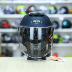 Mũ 1/2 Yema Có Kính Chắn FREESIZE - Xanh Mực Nhám