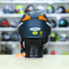 Mũ 1/2 Yema Có Kính Chắn FREESIZE - Xanh Mực Nhám