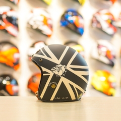 Mũ 3/4 Bulldog Heli Fiber Glass EMO FREESHIP