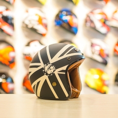 Mũ 3/4 Bulldog Heli Fiber Glass EMO FREESHIP