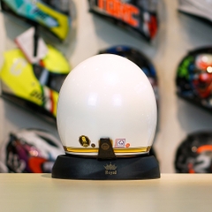 Mũ 3/4 ROYAL M20C Ruby Trắng V5 FREESHIP