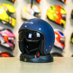 Mũ 3/4 Sunda 388 Xanh Dương Nhám Kính Âm FREESHIP