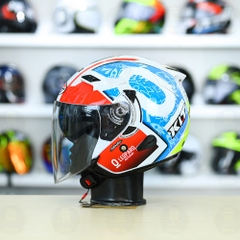 Nón 3/4 2 kính KLT VENOM LEOPARD NATURAL FREESHIP