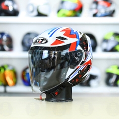 Nón 3/4 2 kính KLT Kasma Dragon Boy FREESHIP