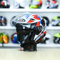 Nón 3/4 2 kính KLT Kasma Dragon Boy FREESHIP