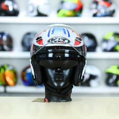 Nón 3/4 2 kính KLT Kasma Dragon Boy FREESHIP