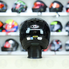 Nón 3/4 2 kính KYT VENOM Đen Bóng - FREESHIP