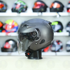 Nón 3/4 2 kính KYT VENOM Titanium - FREESHIP