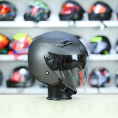 Nón 3/4 2 kính KYT VENOM Titanium - FREESHIP