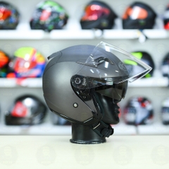 Nón 3/4 2 kính KYT VENOM Titanium - FREESHIP