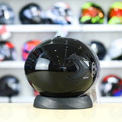 Mũ 3/4 2 Kính Yohe 852 Đen Bóng FREESHIP