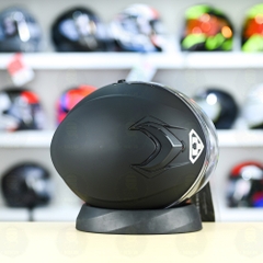 Mũ 3/4 2 Kính Yohe 852 Đen Nhám FREESHIP