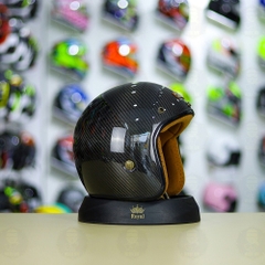 Mũ 3/4 Bulldog Heli Carbon 3D FREESHIP