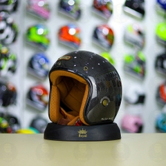 Mũ 3/4 Bulldog Heli Carbon Medusa FREESHIP