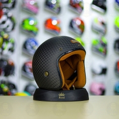 Mũ 3/4 Bulldog Heli Carbon Rubik FREESHIP