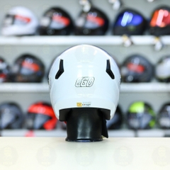 Mũ 3/4 EGO E31 Trắng Bóng Gọn Nhẹ FREESHIP