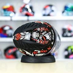 Mũ 3/4 LS2 OF600 COPTER Đen Trắng Đỏ Voodoo FREESHIP