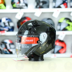 Mũ 3/4 LS2 OF603 INFINITY Xám Xước Bóng Fiberglass FREESHIP