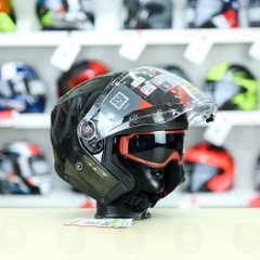 Mũ 3/4 LS2 OF603 INFINITY Xám Xước Bóng Fiberglass FREESHIP