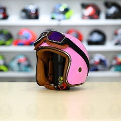 Mũ 3/4 Royal M20c Kèm Kính Dây Cực Kì Thời Trang Và Trendy - Hồng