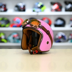 Mũ 3/4 Royal M20c Kèm Kính Dây Cực Kì Thời Trang Và Trendy - Hồng