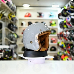 Mũ 3/4 ROYAL M20C Ruby Xi Măng Bóng Freeship