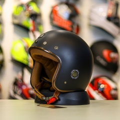 Mũ 3/4 ROYAL M20C Ruby Đen Nhám Cho Đầu Siêu To XXL FREESHIP