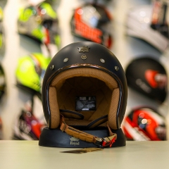 Mũ 3/4 ROYAL M20C Ruby Đen Nhám Cho Đầu Siêu To XXL FREESHIP