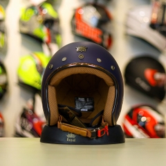 Mũ 3/4 ROYAL M20C Ruby Xanh Mực Nhám Cho Đầu Siêu To XXL FREESHIP