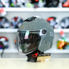 Mũ 3/4 Royal M668 (2 Kính) Xi Măng Bóng FREESHIP