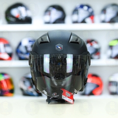 Mũ 3/4 Sunda 611E Đen nhám - Freeship