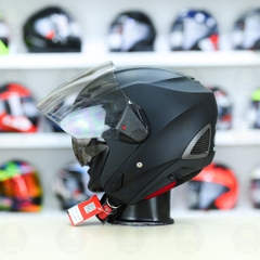 Mũ 3/4 Sunda 611E Đen nhám - Freeship