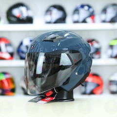 Mũ 3/4 Sunda 611E Xanh xi măng bóng - Freeship