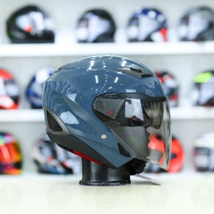 Mũ 3/4 Sunda 611E Xanh xi măng bóng - Freeship