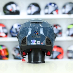 Mũ 3/4 Sunda 611E Xanh xi măng bóng - Freeship