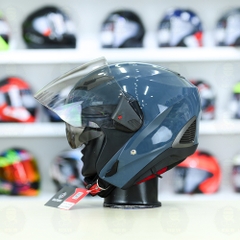 Mũ 3/4 Sunda 611E Xanh xi măng bóng - Freeship