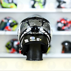 Mũ 3/4 Zeus 205 T1 Trắng Camo Bóng FREESHIP